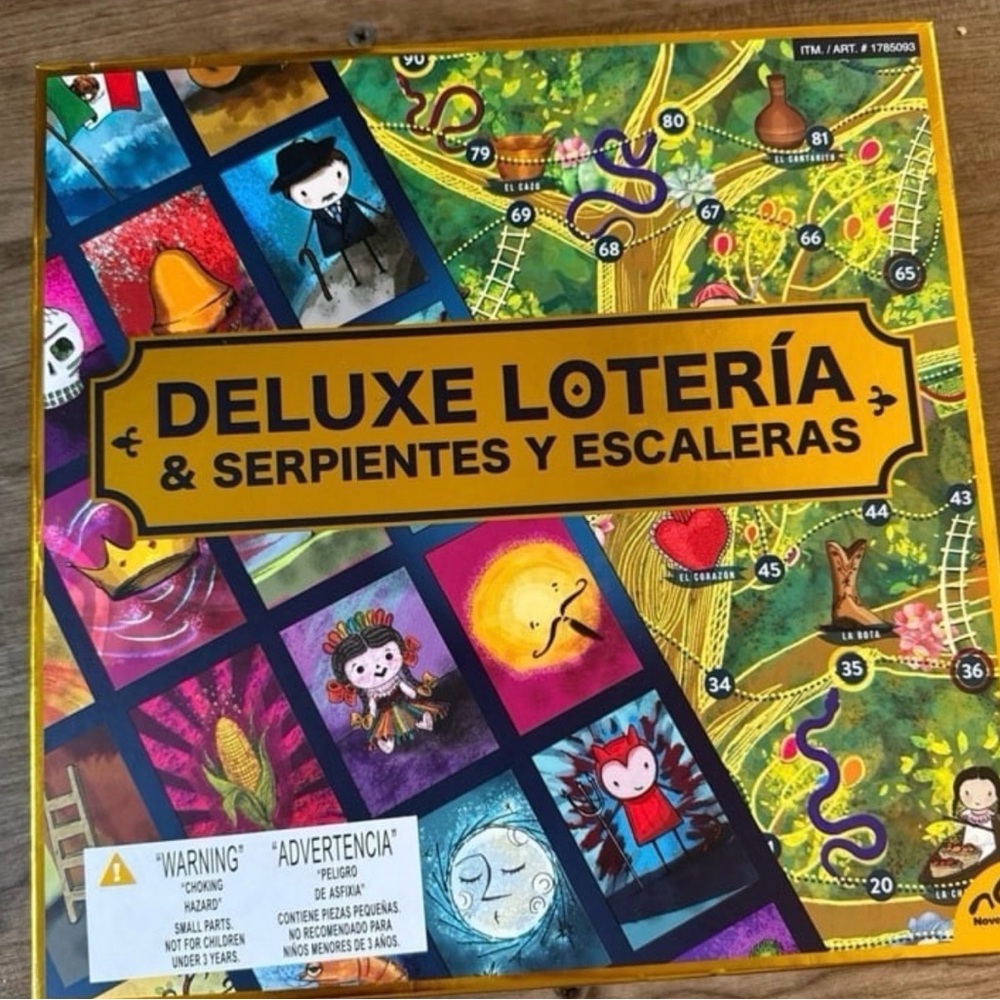 Vibrant Deluxe Lotería & Serpientes y Escaleras Board Game